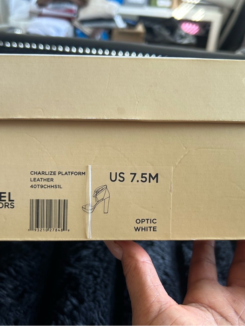 Michael Kors White Strappy Block Heel Sandals - Picture 8 of 8